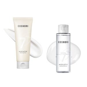 Bundle 2pc New Korean COSNORI Cleansing Foam + Lip & Eye Remover K-Beauty